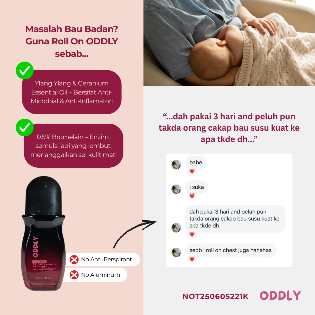 Bau susu badan dah takda