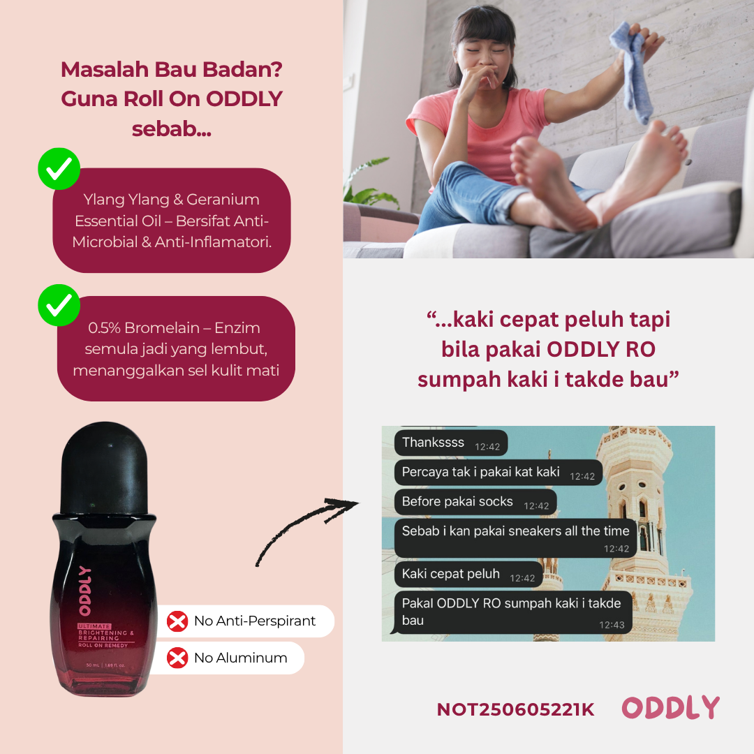 Kaki berbau dah takda