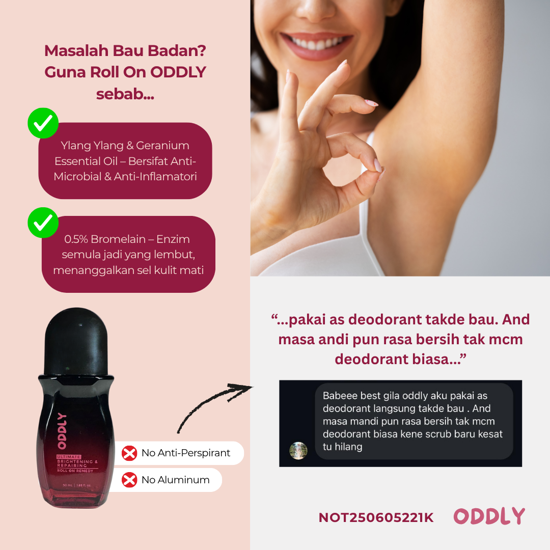 Pakai RO macam deodorant