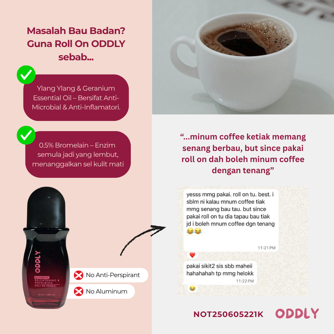 Suka minum coffee tapi no more bau